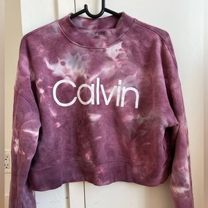 Calvin Klein Cropped Tie Dye Sweater
